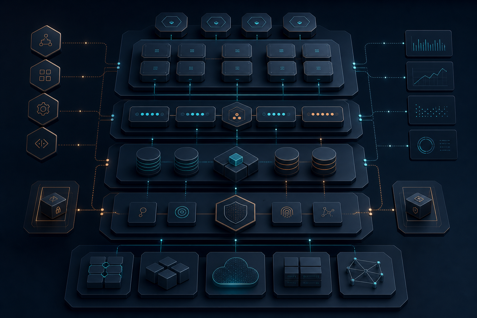 Abstract technology stack map
